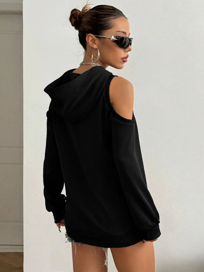 CLARA OFF-SHOULDER HOODIE