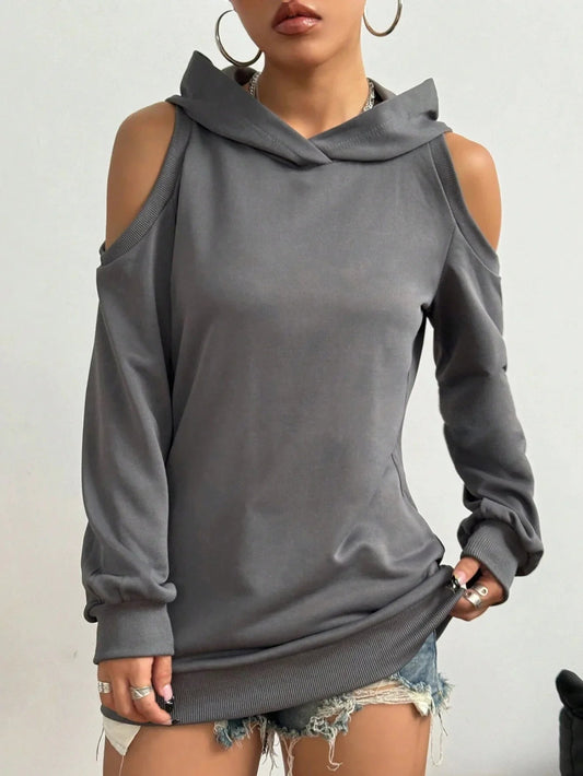 CLARA OFF-SHOULDER HOODIE