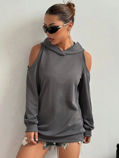 CLARA OFF-SHOULDER HOODIE