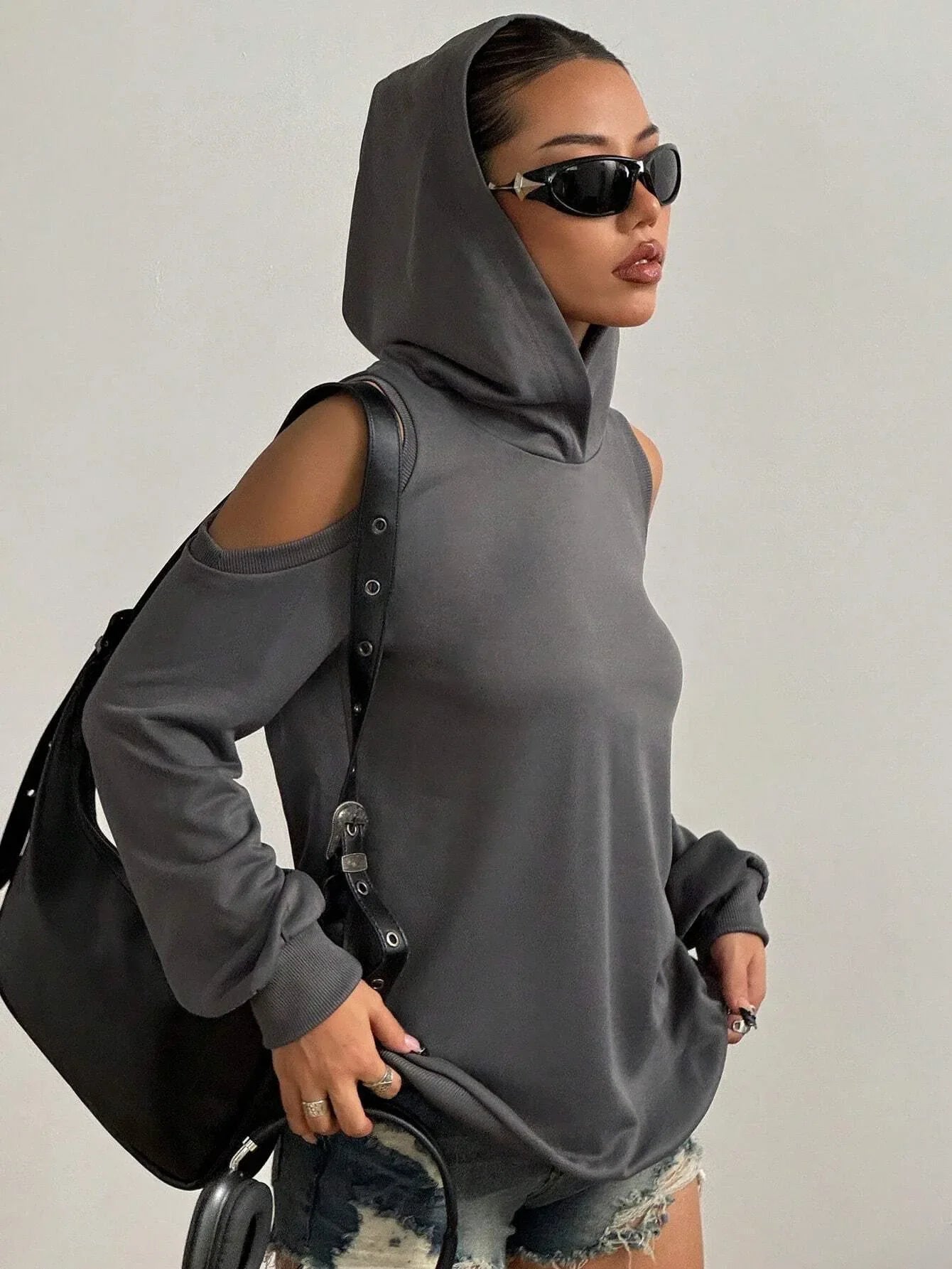 CLARA OFF-SHOULDER HOODIE