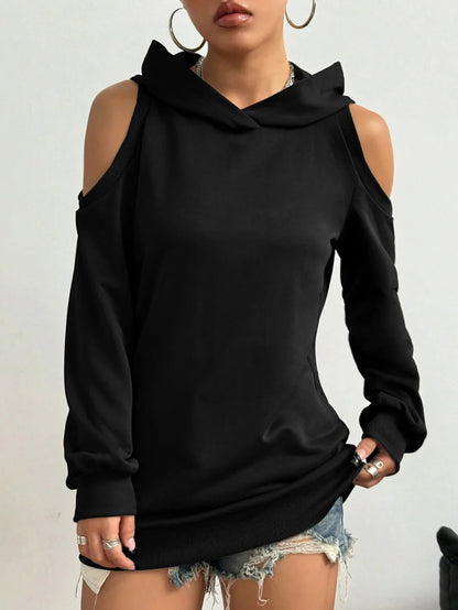 CLARA OFF-SHOULDER HOODIE