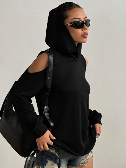 CLARA OFF-SHOULDER HOODIE