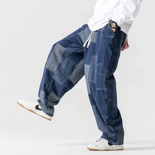 KODA PATCHWORK DENIM JOGGERS