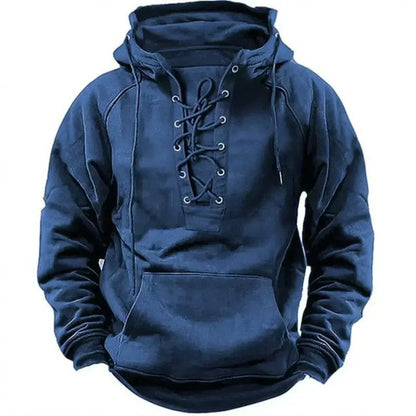 SKAR VIKING LACE-UP HOODIE