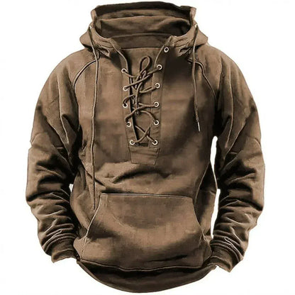 SKAR VIKING LACE-UP HOODIE