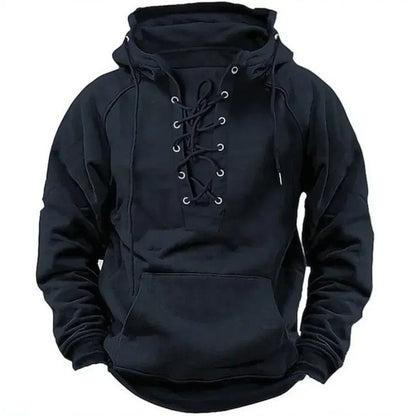 SKAR VIKING LACE-UP HOODIE