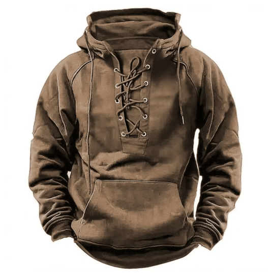 SKAR VIKING LACE-UP HOODIE