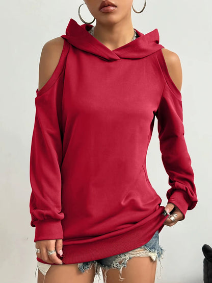 CLARA OFF-SHOULDER HOODIE