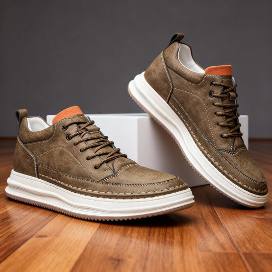 MARCO TEXTURED LEATHER SNEAKERS
