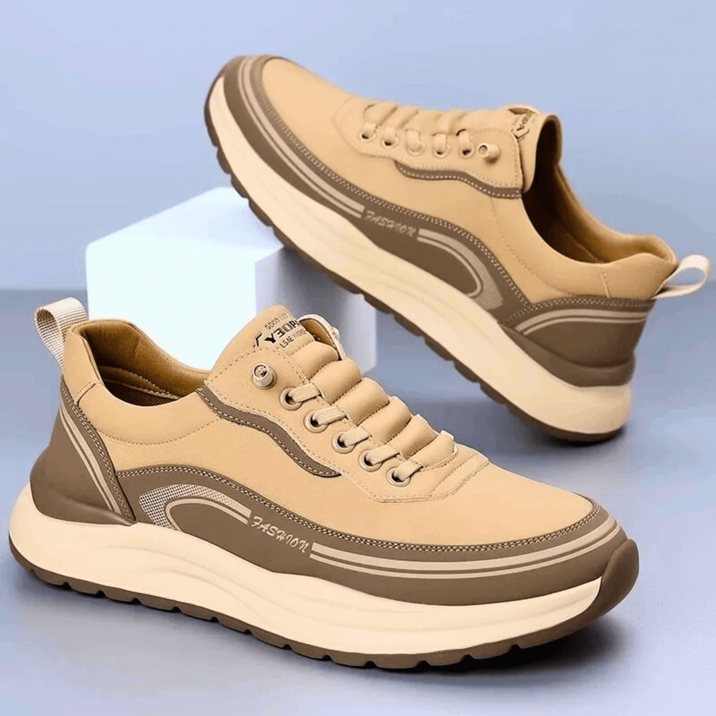 BRIXTON LEATHER TRAINERS